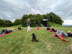 Cours dans les parcs au Signal de Bernex, été 2021